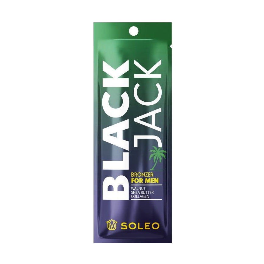 Чоловічий бронзатор для засмаги Soleo Black Jack Bronzer For Men, 15 мл (саше)